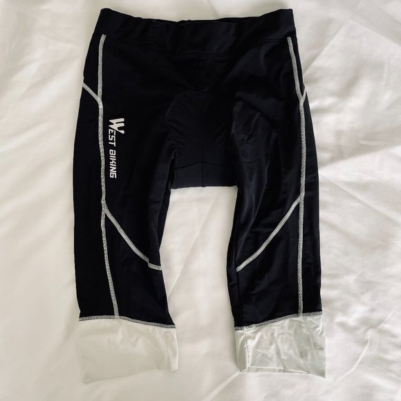 WEST BIKING Size XL Female Cycling Outdoor Sport Cycle Under Shorts Capri - Picture 1 of 9